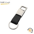 Échantillon gratuit Logo personnalisé en gros Blank Keychain en cuir